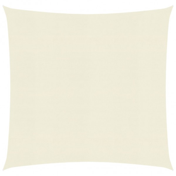 Toldo de vela crema HDPE 160 g/m² 2.5x2.5 m D