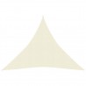 Toldo de vela crema HDPE 160 g/m² 3x3x3 m 1