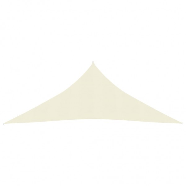 Para-sol estilo vela 160 g/m² 3x3x3 m PEAD cor creme M 3