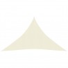 Toldo de vela crema HDPE 160 g/m² 3x3x4.2 m 1