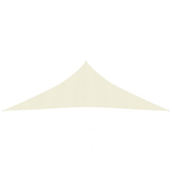 Toldo de vela crema HDPE 160 g/m² 3.5x3.5x4.9 m M 3