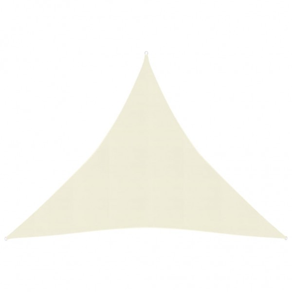 Toldo de vela crema HDPE 160 g/m² 4x4x4 m D