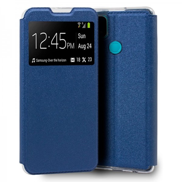 Funda COOL Flip Cover para Oppo A15 / A15s Liso Azul D