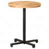 Mesa de bistrô redonda Ø60x75 cm madeira de mangueira áspera 1