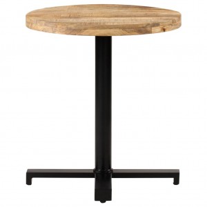 Mesa de bistró redonda madera de mango rugosa Ø70x75 cm H