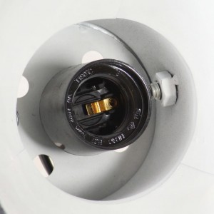 Lámpara de techo industrial negra 25 W 42x27 cm E27 H