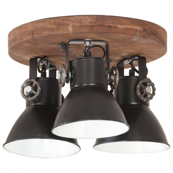 Lámpara de techo industrial negra 25 W 42x27 cm E27 M 4