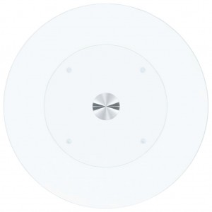 Mesa de centro de vidrio templado transparente 40 cm H