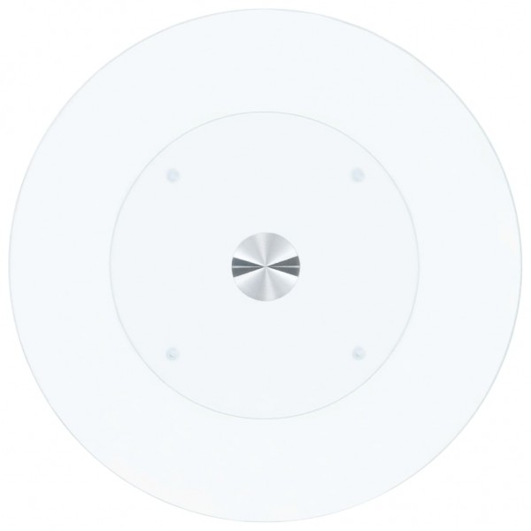 Mesa de centro de vidrio templado transparente 40 cm M 2