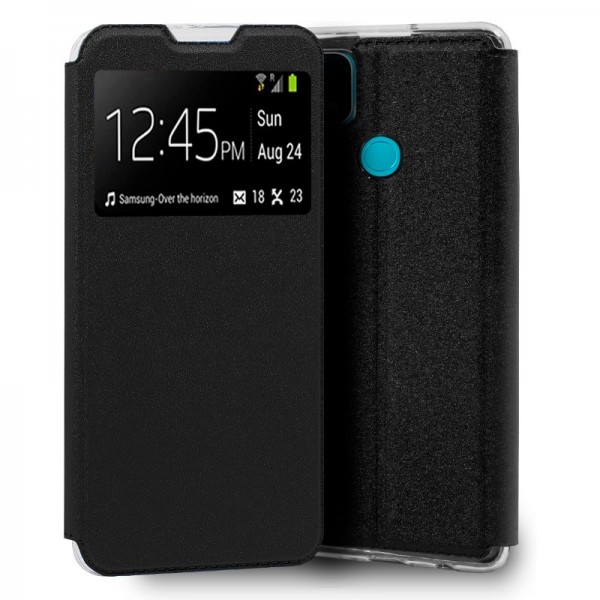 Funda COOL Flip Cover para Oppo A15 / A15s Liso Negro D