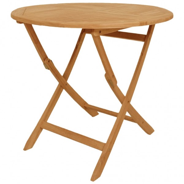 Conjunto de comedor de jardín 5 piezas madera maciza de teca M 2