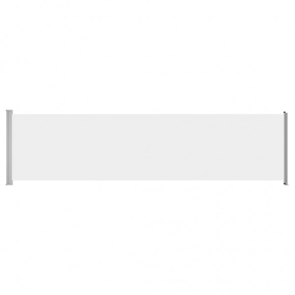 Toldo lateral retráctil para patio crema 600x160 cm M 2