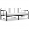 Estrutura sofá-cama de puxar 90x200 cm metal preto 2