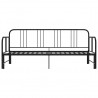 Estrutura sofá-cama de puxar 90x200 cm metal preto 5