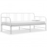 Estrutura sofá-cama de puxar 90x200 cm metal branco 1