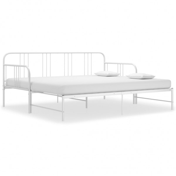 Estrutura sofá-cama de puxar 90x200 cm metal branco M 3