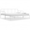 Estrutura sofá-cama de puxar 90x200 cm metal branco 3