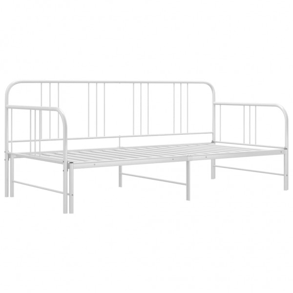 Estrutura sofá-cama de puxar 90x200 cm metal branco M 4