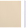 Panel de valla de PVC crema 35x0.19 m 4