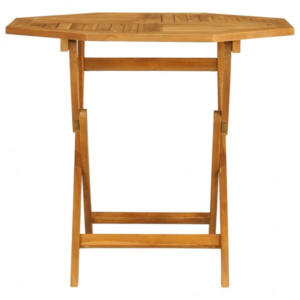 Juego de comedor para jardín 5 piezas madera maciza teca M 3