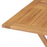 Juego de comedor para jardín 5 piezas madera maciza teca 5