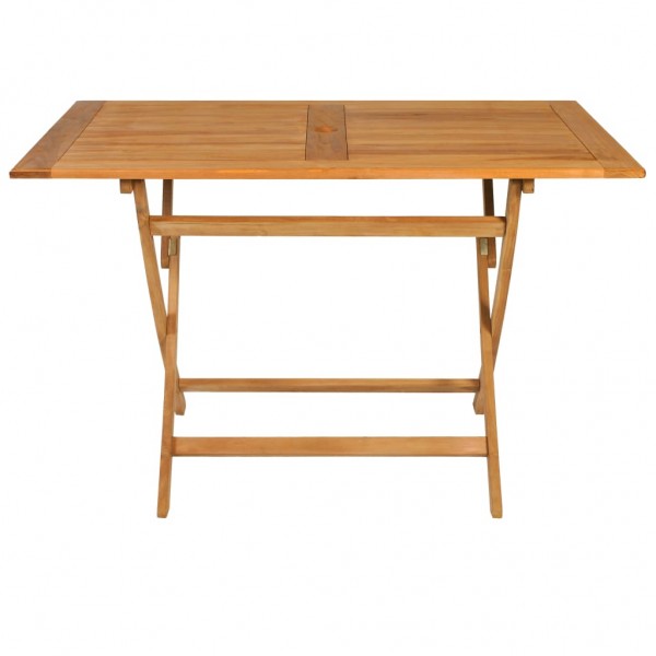 Conjunto de comedor de jardín 5 piezas madera maciza de teca M 3