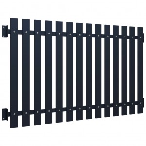 Panel de valla acero recubrimiento polvo antracita 170.5x75 cm H