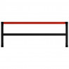 Estrutura banco de trabalho 150x57x79 cm metal preto e vermelho 5