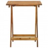 Mesa plegable de jardín de madera maciza de acacia 60x60x75 cm 2
