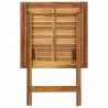 Mesa plegable de jardín de madera maciza de acacia 60x60x75 cm 5