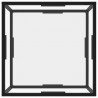 Mesa de centro transparente vidrio templado 60x60x35 cm 3