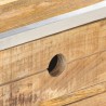 Mesa de centro de madera maciza de mango en bruto 89x59x33 cm 2