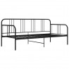 Sofá-cama 90x200 cm metal preto 3