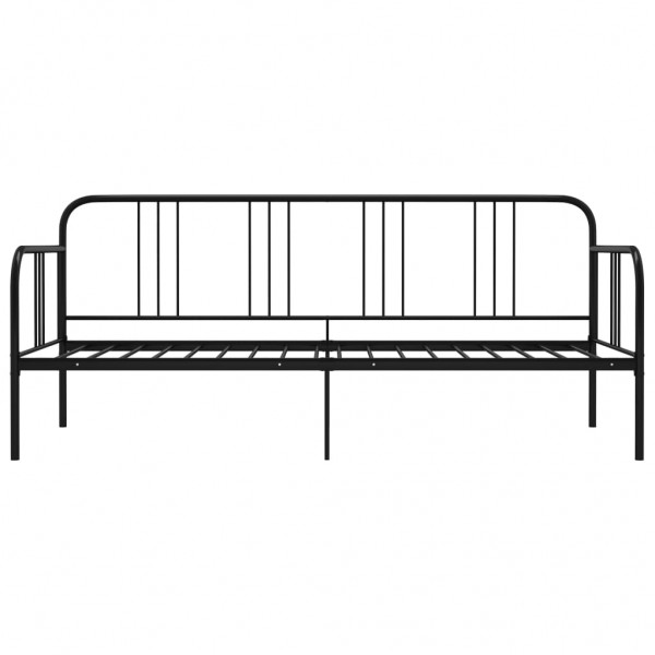Sofá-cama 90x200 cm metal preto M 4