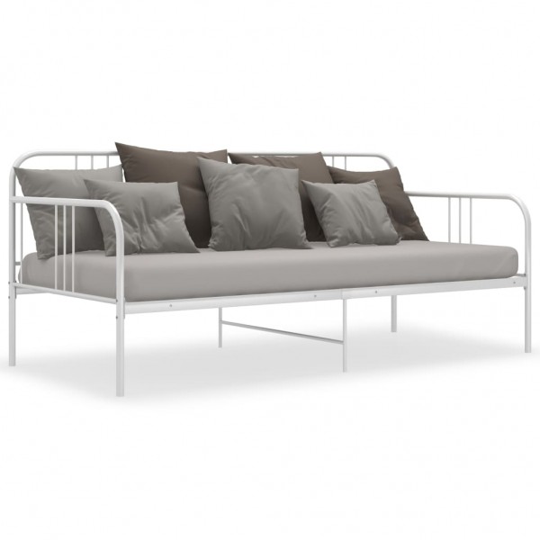 Sofá-cama 90x200 cm metal branco M 2