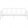 Estructura de sofá cama de metal blanco 90x200 cm 4