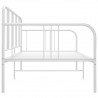 Estructura de sofá cama de metal blanco 90x200 cm 5
