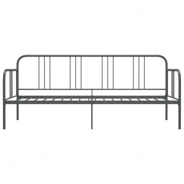 Estructura de sofá cama de metal gris 90x200 cm M 4