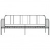 Estructura de sofá cama de metal gris 90x200 cm 4