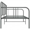 Estructura de sofá cama de metal gris 90x200 cm 5