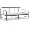 Estrutura sofá-cama de puxar 90x200 cm metal cinzento 1
