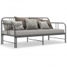 Estrutura sofá-cama de puxar 90x200 cm metal cinzento 2