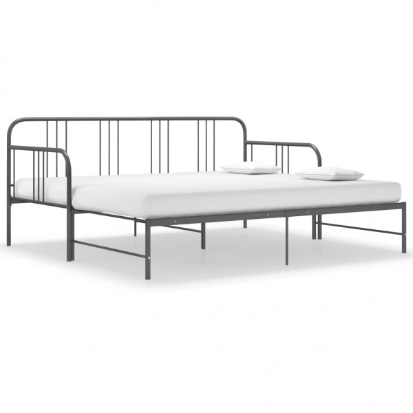 Estrutura sofá-cama de puxar 90x200 cm metal cinzento M 3