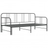 Estrutura sofá-cama de puxar 90x200 cm metal cinzento 4