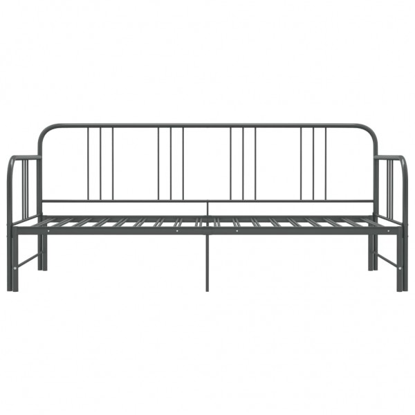 Estrutura sofá-cama de puxar 90x200 cm metal cinzento M 5