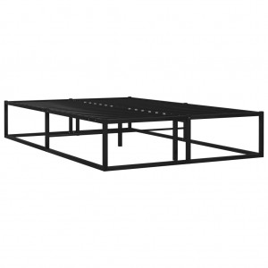 Estructura de cama de metal negra 120x200 cm H