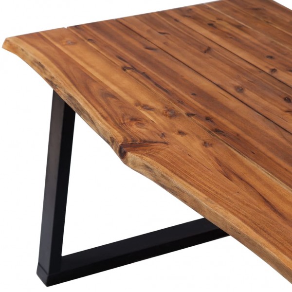 Mesa de comedor madera maciza de acacia 170x90x75 cm M 3