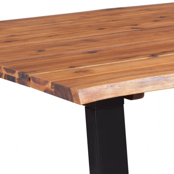Mesa de jantar 170x90x75 cm madeira de acácia maciça M 4