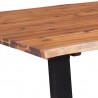 Mesa de comedor madera maciza de acacia 170x90x75 cm 4