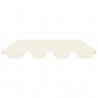 Toldo suplente baloiço jardim 188/168x145/110cm creme 3